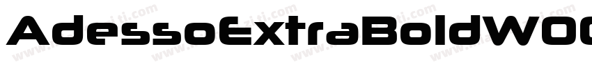 AdessoExtraBoldW00 Regular字体转换